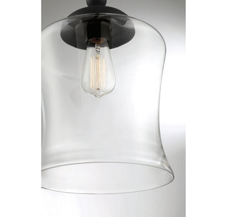 Mpend One Light Pendant in Matte Black