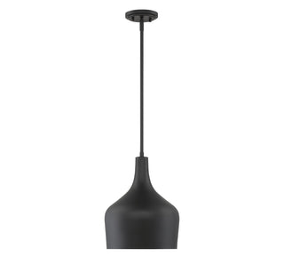 Mpend One Light Pendant in Matte Black