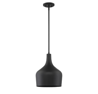 Mpend One Light Pendant in Matte Black
