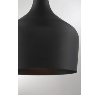 Mpend One Light Pendant in Matte Black