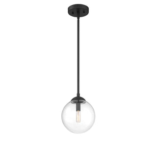Mpend One Light Mini Pendant in Matte Black