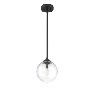Mpend One Light Mini Pendant in Matte Black