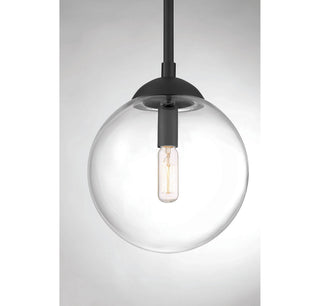 Mpend One Light Mini Pendant in Matte Black
