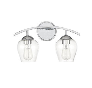 Mbath Two Light Bathroom Vanity in Chrome