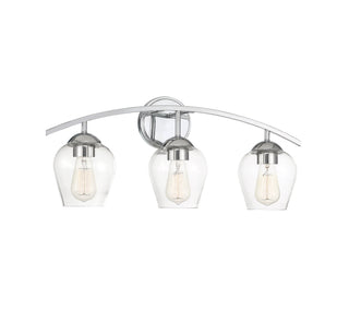 Mbath Three Light Bathroom Vanity in Chrome