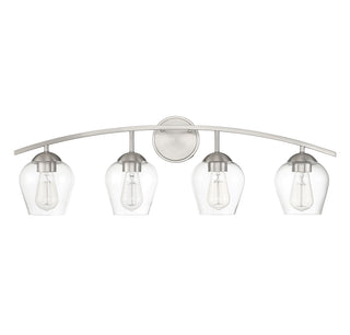 Mbath Four Light Bathroom Vanity in Brushed Nickel