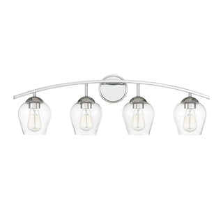Mbath Four Light Bathroom Vanity in Chrome