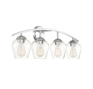 Mbath Four Light Bathroom Vanity in Chrome