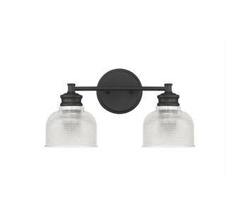 Mbath Two Light Bathroom Vanity in Matte Black