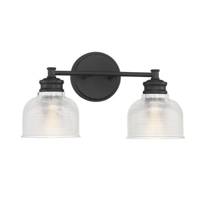 Mbath Two Light Bathroom Vanity in Matte Black