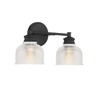Mbath Two Light Bathroom Vanity in Matte Black