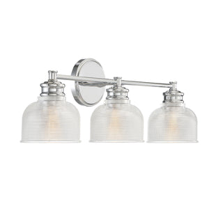 Mbath Three Light Bathroom Vanity in Chrome
