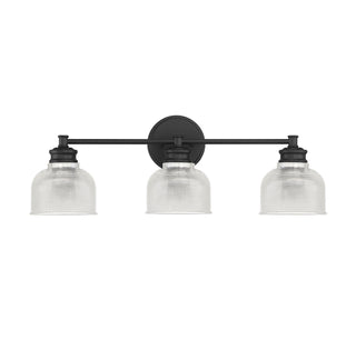 Mbath Three Light Bathroom Vanity in Matte Black