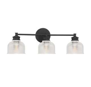 Mbath Three Light Bathroom Vanity in Matte Black