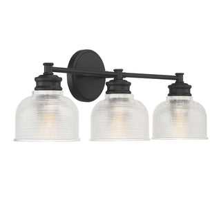 Mbath Three Light Bathroom Vanity in Matte Black