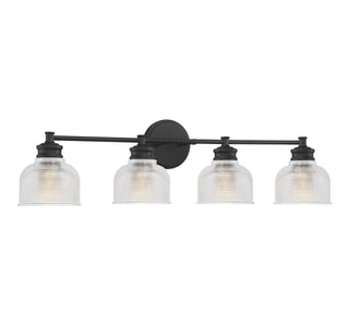 Mbath Four Light Bathroom Vanity in Matte Black