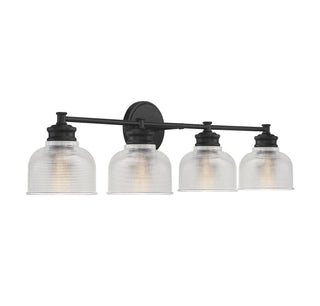 Mbath Four Light Bathroom Vanity in Matte Black