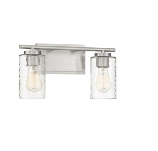 Mbath Two Light Bathroom Vanity in Brushed Nickel