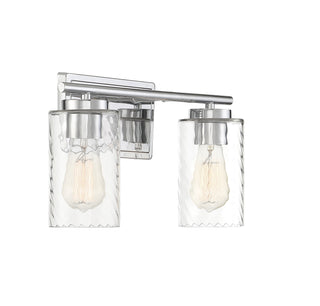 Mbath Two Light Bathroom Vanity in Chrome