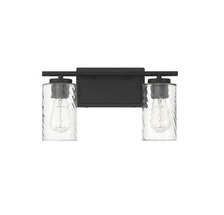 Mbath Two Light Bathroom Vanity in Matte Black