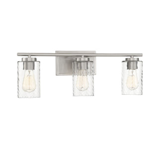 Mbath Three Light Bathroom Vanity in Brushed Nickel