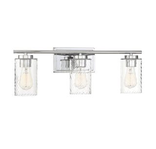 Mbath Three Light Bathroom Vanity in Chrome