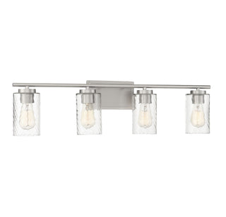 Mbath Four Light Bathroom Vanity in Brushed Nickel