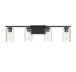 Mbath Four Light Bathroom Vanity in Matte Black