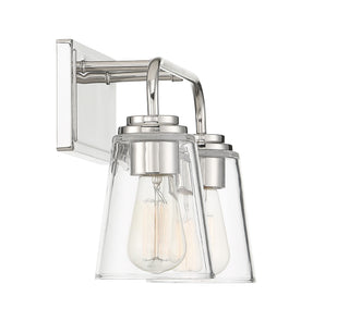 Mbath Two Light Bathroom Vanity in Polished Nickel