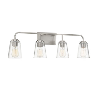 Mbath Four Light Bathroom Vanity in Brushed Nickel