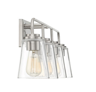 Mbath Four Light Bathroom Vanity in Brushed Nickel