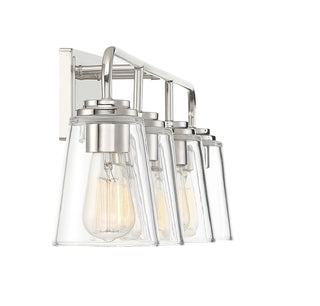 Mbath Four Light Bathroom Vanity in Polished Nickel