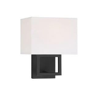 Mscon One Light Wall Sconce in Matte Black