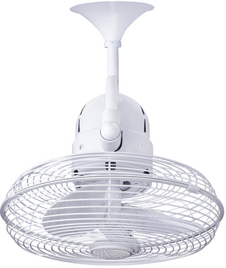 Kaye 13" Wall Fan in Gloss White