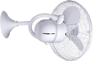 Kaye 13" Wall Fan in Gloss White