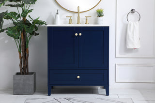 Sommerville Single Bathroom Vanity in Blue