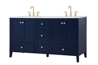 Sommerville Double Bathroom Vanity in Blue