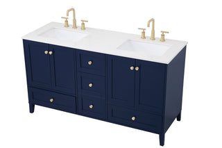 Sommerville Double Bathroom Vanity in Blue