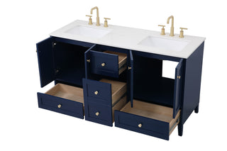 Sommerville Double Bathroom Vanity in Blue