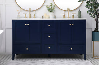 Sommerville Double Bathroom Vanity in Blue
