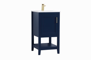 Aubrey Single Bathroom Vanity in Blue