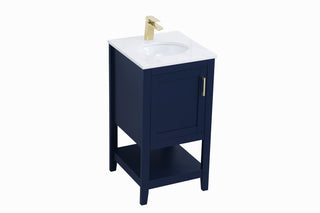 Aubrey Single Bathroom Vanity in Blue