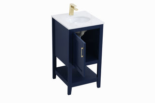 Aubrey Single Bathroom Vanity in Blue