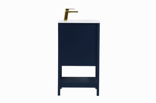Aubrey Single Bathroom Vanity in Blue
