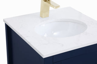 Aubrey Single Bathroom Vanity in Blue