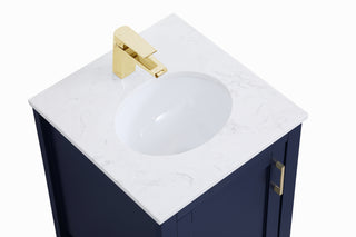 Aubrey Single Bathroom Vanity in Blue