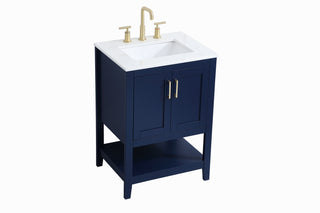 Aubrey Single Bathroom Vanity in Blue