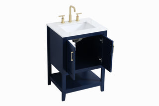 Aubrey Single Bathroom Vanity in Blue