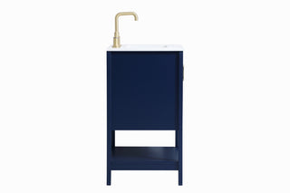 Aubrey Single Bathroom Vanity in Blue