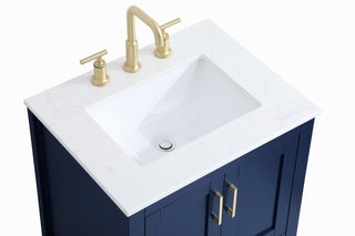 Aubrey Single Bathroom Vanity in Blue
